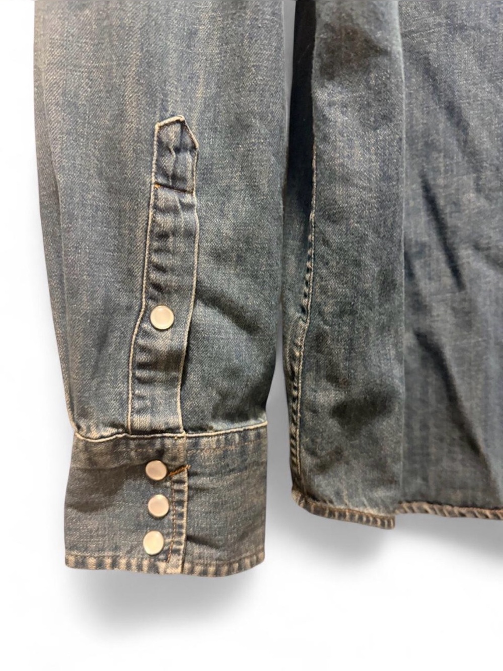NWT Large Cody James Denim Western Shirt - Blue - Picture 3 of 8